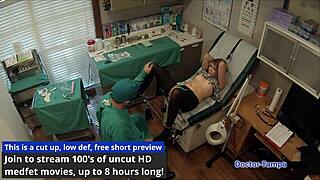 dr tampa's lesbian torment clinic features olivia kassady in latex handcuffs