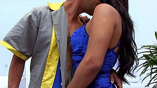 Tranny Geovanna Portylla anal creampies pool boy bareback