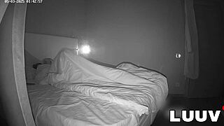 couple's steamy evening bedroom romp ends in hot cum mouthshot on cam