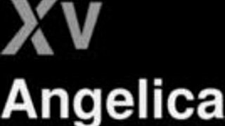 lesbian pair rams double big dildos deep in asses close up