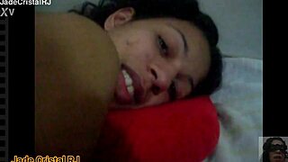 Naughty Brazilian Jade Flashes Shaved Pussy in Juicy Lingerie Solo