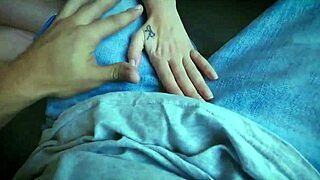 i caught my step sis so i let her help jerk off my throbbing cock after massage