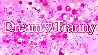 watch ebony tgurl lavinia magalhaes stretch her tight asshole wide with giant dildo