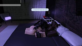roblox goth slut tempts fate bent over doggystyle deepthroating bbc bull craving rough anal addiction