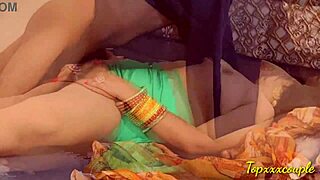 Chubby Indian Aunt Romanced Then Fucked Hard in Pussy on Homemade Video