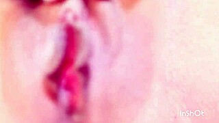 japanese woman teases swollen clit during intense solo massage