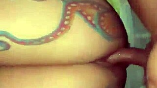 brazilian milf creampied hard in new year interracial fuck