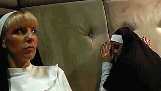 Roundass Lesbian Nun Fingers Her Tight Hole