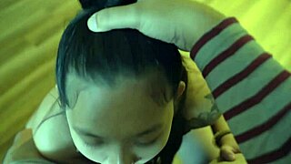 how sexy asian schoolgirl's tight pussy takes monster cock creampie