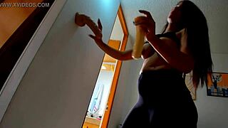 hottest latina uh stuffs that big cock deep in her juicy fat ass