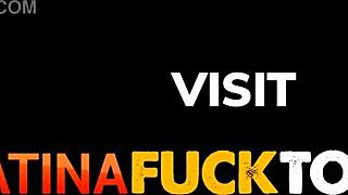 cheating latina skinny tattooed babe bent over mirror fucked doggystyle by huge cock pov