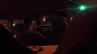 Angie Gets Candid Car Creampie from Fat Cock Whore Blowjob!