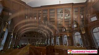 ever seen cute bookworm neighbors turn library into lesbian orgy fingering scissoring and licking wet pussies clubsweethearts