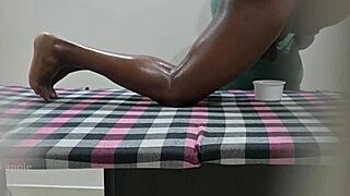 oh man i squeeze out all that thick sperm milk during this outdoor massage spa session