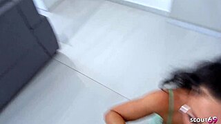 Slim Brown Skin German Latina Teen Christy Ley First Date Fuck Swallows Cum