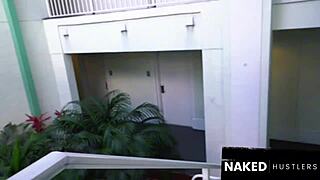 european model flies to america craving big black cock from muscular bodybuilder outdoors