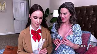 i get so wet working miss nicole's pipes with hazel moore