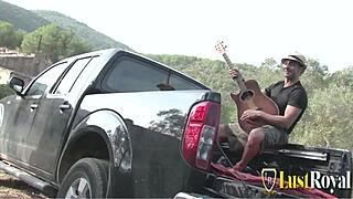 Cock Hungry Brunette Begs for Hard Ass Banging Ride