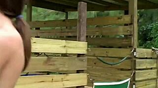 Brookeskye, you fingering that petite pussy in the yard?