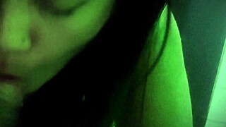 had wild fun with fan from blowjob straight to anal creampie