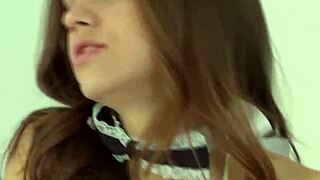 Eufrat in heels and stockings masturbates with dildo during truth or dare game