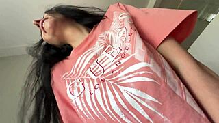 hot stepmom's bare pussy exposed riding son's monster cock raw