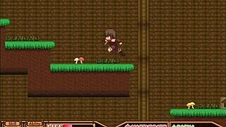 blue skin forest babe takes huge cock creampie in her tight pussy