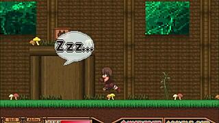 blue skin forest babe takes huge cock creampie in her tight pussy