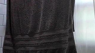 stepmom shower catch leads to big tits jack off