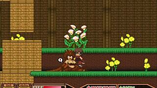 blue skin forest babe takes huge cock creampie in her tight pussy