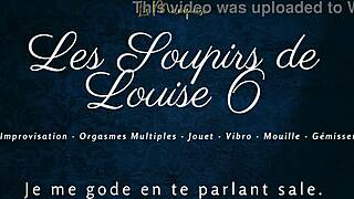 listen to louise's french moans build to explosive solo orgasm