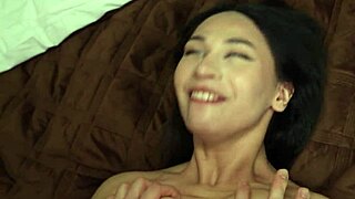Rough Sex Pounds Cute Asian Teen's Tight Pussy Hard