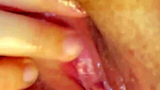 curvy latina rubs big wet clit pussy lips closeup dildo vibrator moan orgasm
