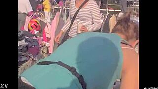 downblouse spy cam catches hidden bedroom tease up close