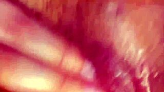 curvy latina rubs big wet clit pussy lips closeup dildo vibrator moan orgasm