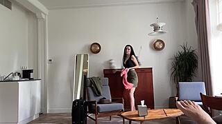 hot stepmom's bare pussy exposed riding son's monster cock raw