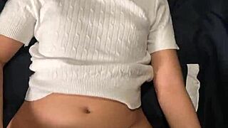 Petite Thai teen takes huge white cock creampie deep