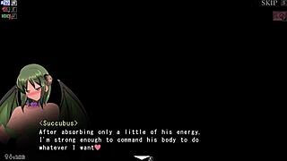 Tall femdom succubus pins and facesits in defeat