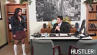 Adrianna luna gets pounded hard in the principal's office!