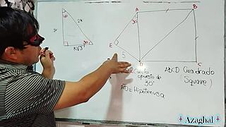 hey, this japanese nerd in sexual math class gets triangular creampie action