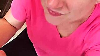 Oh wow, cute amateur milf couple shares deepthroat blowjob homemade fun