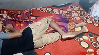 Bengali wife in red saree bent over doggystyle hardcore fuck