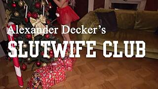 xmas sub teen slut candie cross chokes on fat santa's cock twice in rough cosplay