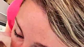 Oh wow, cute amateur milf couple shares deepthroat blowjob homemade fun