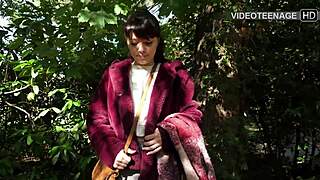 lovely 18yo french girl casting dildo pussy play tight