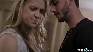 Filthy Teen Begs Bisexual Stepmom to Share Big Tits BF in FFM Threesome