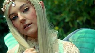 Eva Elfie fantasy poses rip clothes big tits outdoor