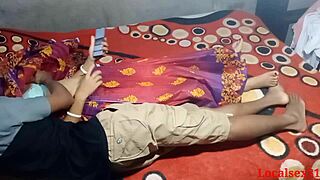 Bengali wife in red saree bent over doggystyle hardcore fuck