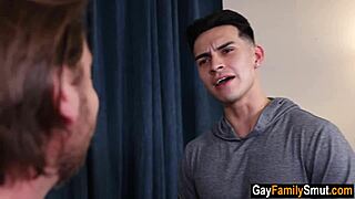 Stepdad's throbbing cock stretches stepson's tight hole after ditching stepmom for taboo fuck