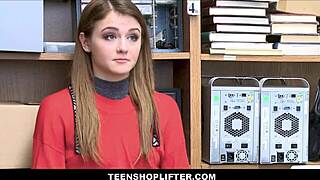 Tiny Rosalyn Sphinx Shoplifting Leads to Mall Cop Fuck After Options!